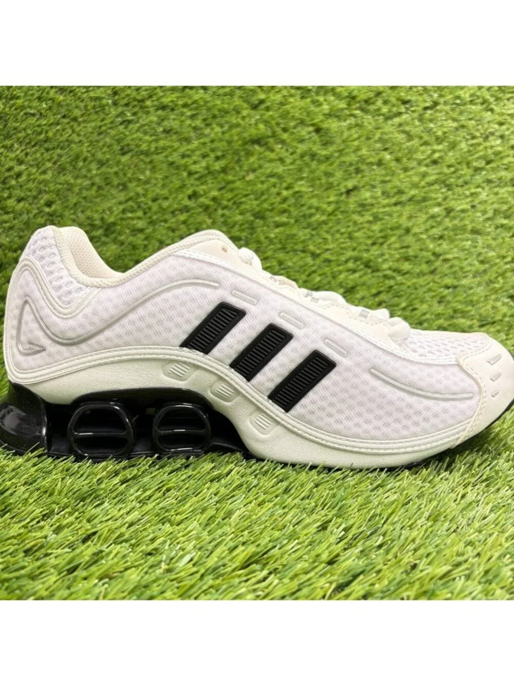 Adidas Megaride 01 Mens Size 8.5 White Black Athletic Running Shoes Sneakers
